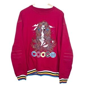 Coogi Vintage Mermaid Embroidered Graphic Sweatshirt Mens XXL 2XL Nautical